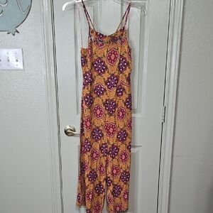 Xhilaration Sleeveless Purple and Orange Jumpsuit